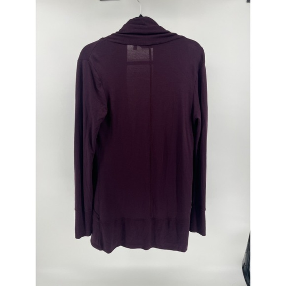 Athleta XS Purple Cardigan Sweater Open Front Thumbholes - Picture 2 of 9